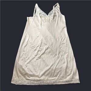 Bali vintage cream satin slip dress